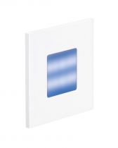 BALIZ 2 - Encastré Mur carré, fixe, blanc, LED intég. 0,92W bleu (50381)