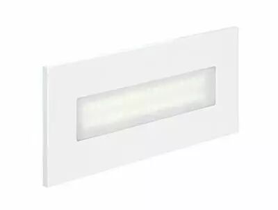 BALIZ 3 - Encastr� Mur rectang., fixe, blanc, LED int�g. 2,76W 2400K 156lm (50265)