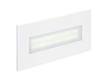 BALIZ 3 - Encastré Mur rectang., fixe, blanc, LED intég. 2,76W 2400K 156lm (50265)