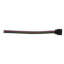 bande led connecteur jonction + câble femelle rgb + white (75251)