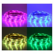 bande led couleurs 5 m 30 leds et 7,2 w / m ip65 24v pu (75152e)