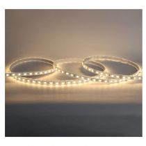 bandeau blc 3000k 5m 60led et 9w/m ip67 24v tube silicone (100430)