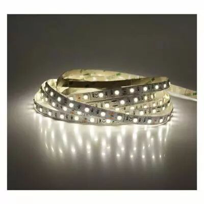 bandeau blc 4000k 5m 60led et 4.8w/m ip20 12v (75012)