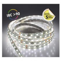 &bandeau blc 6000k 5m 60led 12.4w/m ip65 24v pu boite 5ans (751662)