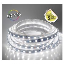 &bandeau blc 6000k 5m 60led 12.4w/m ip67 24v silicon boite 5ans (751672)