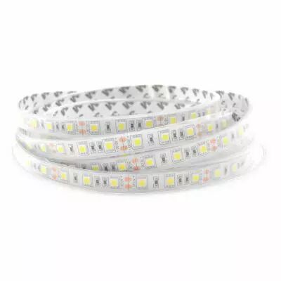 bandeau blc 6000k 5m 60led et 14.4w/m ip67 12v silicon (75070)