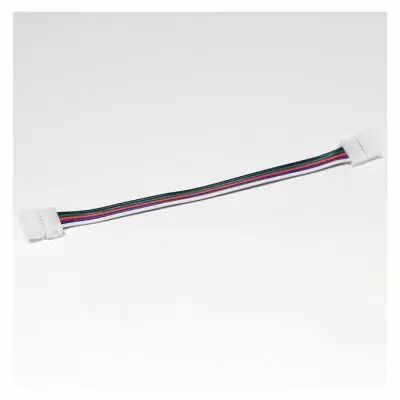 bandeau connect droit d/f avec cable pr bandeau rgb+w ip20 10mm (100898)