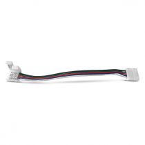 bandeau connect droit d/f avec cable pr bandeau rgb+w ip20 12mm (100879)