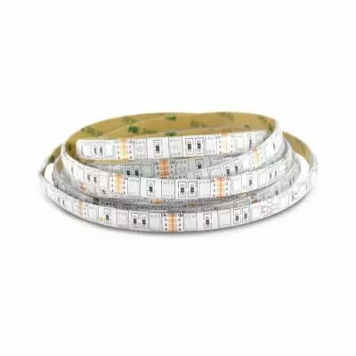 bandeau couleurs 5m 60led et 14,4w/m ip65 12v pu (75062)