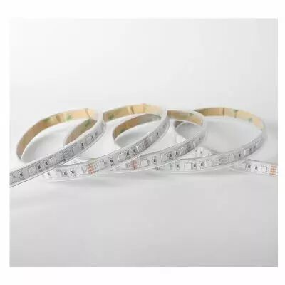bandeau rgb 5m 60led et 9w/m ip67 12v tube silicone (100420)