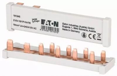Barrette de pontage horizontale 1P+N 6 modules 16A (191245)