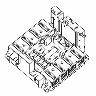 Base prises avant version d�brochable DPX� 1600 - 3P (422586)
