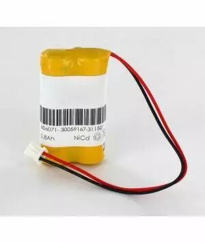 Batterie accumulateur Ni-Cd 2,4 V - 0,8 Ah - pour maintenance blocs Kickspot (061087)