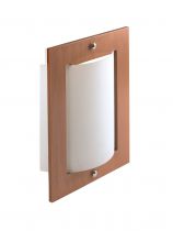 BELLA - Applique Mur E27 60W max., bois clair, verre opale, lampe non incl. (1820)