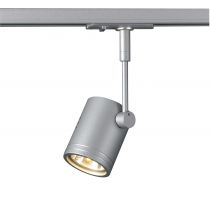BIMA, spot pour rail 1 allumage, intérieur, simple, gris argent, GU10/QPAR51, 50W max (143442)