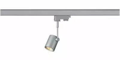 BIMA, spot pour rail 3 allumages, int�rieur, simple, gris argent, GU10/QPAR51, 50W max (152242)
