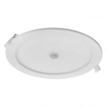 bjork rond encastre 12w 3cct(3k/4k/6k)-irc80 1000lm det pir d170mm (300303)