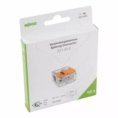 blister de 10 bornes 221 2x6mm� (221-612/995-010)
