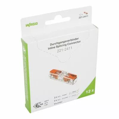 blister de 12 bornes 221 inline 4mm� (221-2411/995-012)