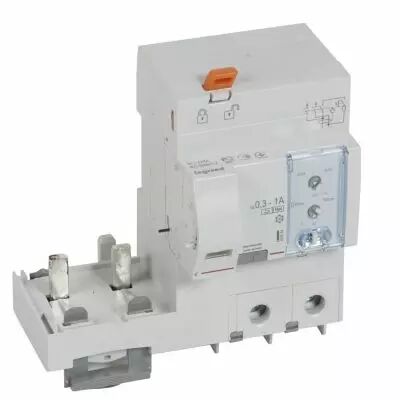 Bloc diff adapt DX� - � vis - 2P - 230/400V~-125A - type Hpi - 300/1000mA (410584)