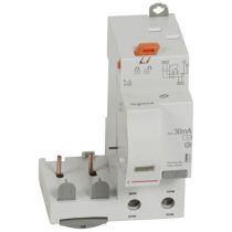 Bloc diff adapt DX³-auto-2P-230/400 V~-40 A-type AC-30 mA-Disjoncteur 1 mod/pôle (410407)