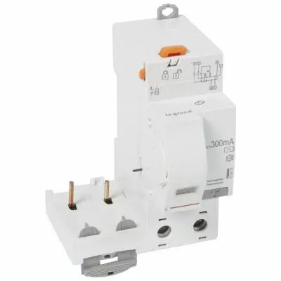 Bloc diff adapt DX�-auto-2P-230/400 V~-40 A-type AC-300 mA-Disjoncteur 1 mod/p�le (410419)
