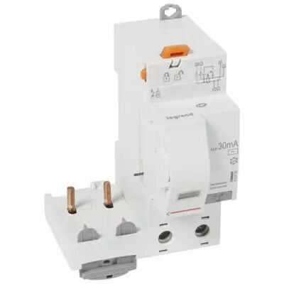 Bloc diff adapt DX�-auto-2P-230/400 V~-63 A-type AC-30 mA-Disjoncteur 1 mod/p�le (410408)