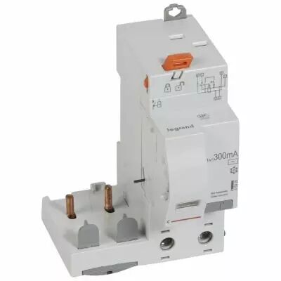Bloc diff adapt DX�-auto-2P-230/400 V~-63 A-type AC-300 mA-Disjoncteur 1 mod/p�le (410420)