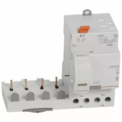 Bloc diff adapt DX�-auto-4P-400 V~-40 A-type AC-300 mA-Disjoncteur 1 mod/p�le (410517)