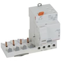 Bloc diff adapt DX³-auto-4P-400 V~-63 A-type AC-30 mA-Disjoncteur 1 mod/pôle (410506)