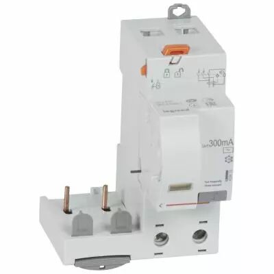 Bloc diff adapt DX�-vis-2P-230/400 V~-40 A-type AC-300 mA-Disjoncteur 1 mod/p�le (410413)
