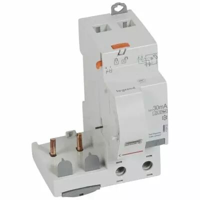 Bloc diff adapt DX�-vis-2P-230/400 V~-63 A-type Hpi-30 mA-Disjoncteur 1 mod/p�le (410435)