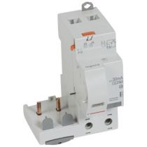 Bloc diff adapt DX³-vis-2P-230/400 V~-63 A-type Hpi-30 mA-Disjoncteur 1 mod/pôle (410435)