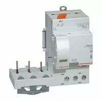 Bloc diff adapt DX�-vis-3P-400 V~-40 A-type AC-30 mA-Disjoncteur 1 mod/p�le (410471)