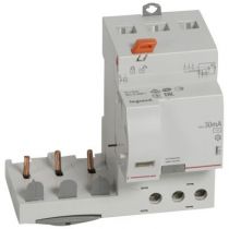 Bloc diff adapt DX³-vis-3P-400 V~-63 A-type AC-30 mA-Disjoncteur 1 mod/pôle (410472)