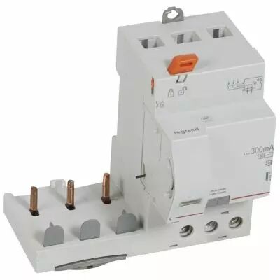 Bloc diff adapt DX�-vis-3P-400 V~-63 A-type AC-300 mA s�lect-Disjoncteur 1 mod/p�le (410477)