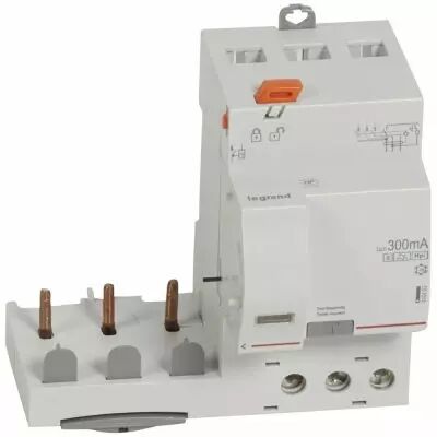 Bloc diff adapt DX�-vis-3P-400 V~-63 A-type Hpi-300 mA s�lect-Disjoncteur 1 mod/p�le (410493)
