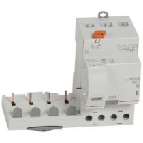 Bloc diff adapt DX³-vis-4P-400V~-40A-typeAC-300mA sélec-Disjoncteur 1mod/pôle-câbl trad (410520)