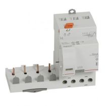 Bloc diff adapt DX³-vis-4P-400V~-40A-typeAC-30mA-Disjoncteur 1mod/pôle-câbl trad (410499)