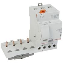 Bloc diff adapt DX³-vis-4P-400V~-63A-typeAC-300mA sélec-Disjoncteur 1mod/pôle-câbl trad (410521)