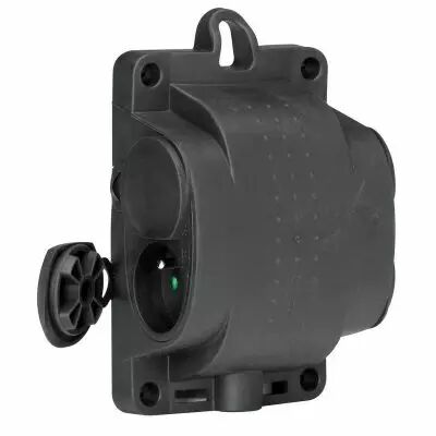 Bloc multiprise caoutchouc 4 prises de courant 2P+T 16A IP44 IK08 � sortie lat�rale au sol et anneau de suspension (050480)