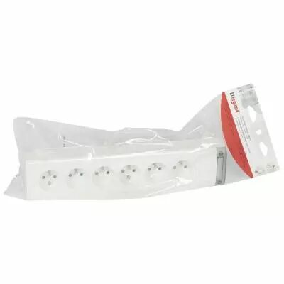 Bloc multiprise fixable - 6x2P+T - sans cordon - L. 343 mm (050611)
