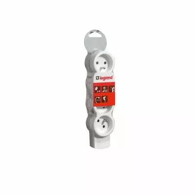 Bloc multiprise standard mobile 4 prises de courant 2P+T � c�bler (050057)