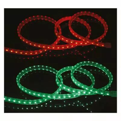 bobine led 5050 50 m 8w/m 230 v ip65 rgb + alim (749835)