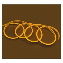 &bobine neon flex 50m 8w/m jaune 18 x 11mm ip65 + alim (749815)