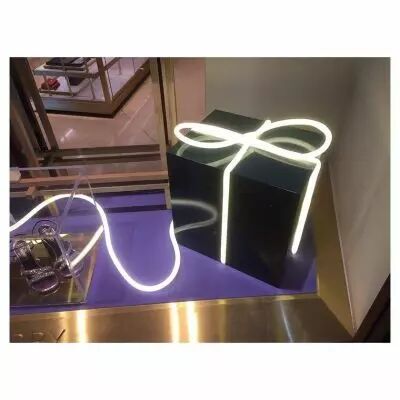 bobine neon flex led 50m 8w/m 230 v ip65 27 x 15 mm jaune + alim (749804)