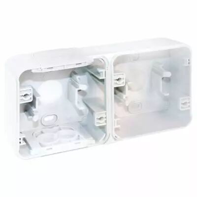 BOITE 2P BLANC horiz SAILLIE (60866)