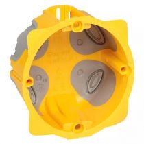 boîte étanche monoposte ecobatibox diamètre 67mm ou 2 modules - profondeur 50mm (080031)