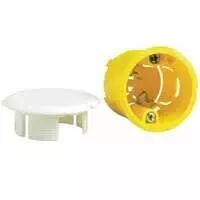 Bo�te luminaire Batibox - cloison s�che - couvercle de finition - pour applique