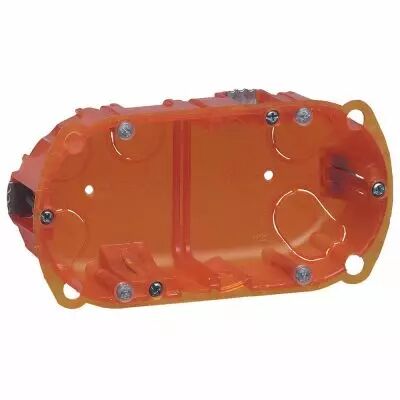 Bo�te multimat�riaux Batibox - 2 postes - 4/5 mod - vert/horiz - prof. 50